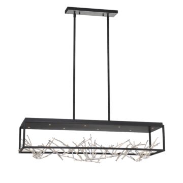 Eurofase Aerie 8-Light Chandelier in Black