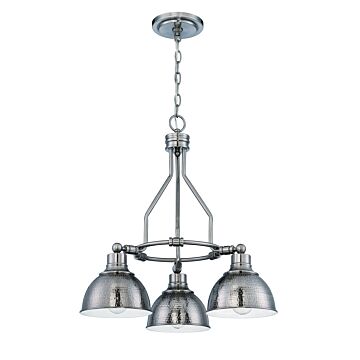 Timarron Three Light Chandelier in Antique Nickel by Craftmade