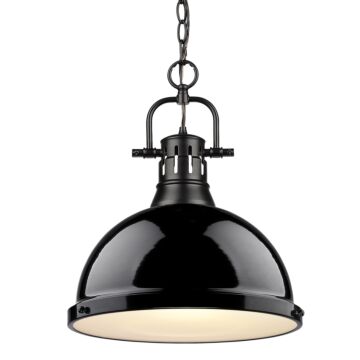 Golden Duncan 17 Inch Pendant Light in Black