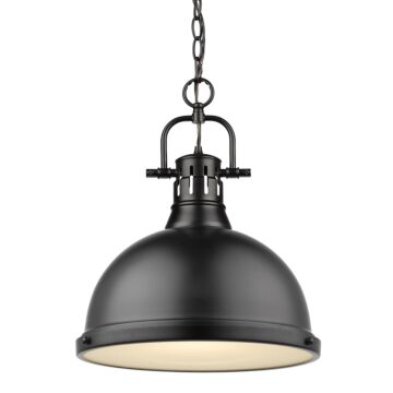 Golden Duncan 17 Inch Pendant Light in Black