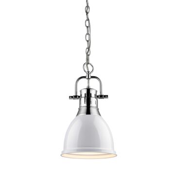 Duncan CH One Light Pendant in Chrome by Golden