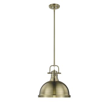Golden Duncan 15 Inch Pendant Light in Aged Brass