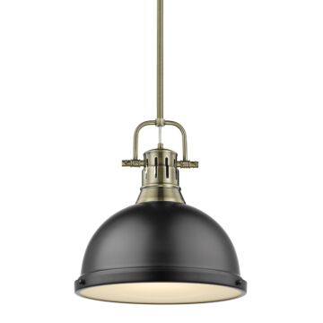 Golden Duncan 15 Inch Pendant Light in Aged Brass