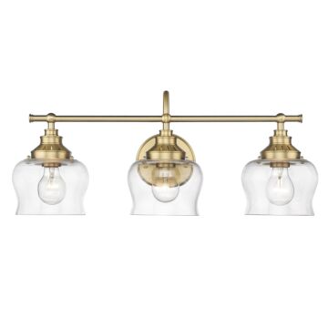 Daphne Three Light Bath Vanity in Brushed Champagne Bronze by Golden