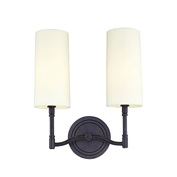 Dillon Two Light Wall Sconce in Old Bronze by Hudson Valley