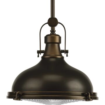 Fresnel Pendant 1-Light Pendant in Oil Rubbed Bronze