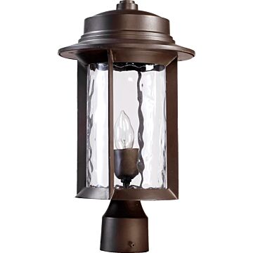 Charter One Light Post Mount in Oiled Bronze by Quorum International