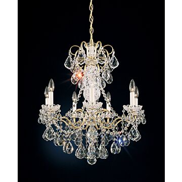New Orleans Seven Light Chandelier in Gold by Schonbek