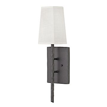 Hinkley Tress 1-Light Wall Sconce In Forged Iron