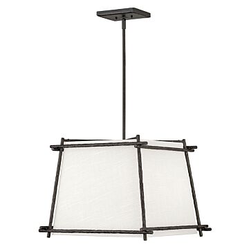 Hinkley Tress 4-Light Pendant In Forged Iron