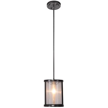 Danbury One Light Mini Pendant in Matte Black by Craftmade