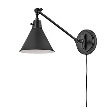Hinkley Arti 1-Light Wall Sconce In Black