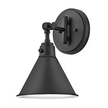 Hinkley Arti 1-Light Wall Sconce In Black