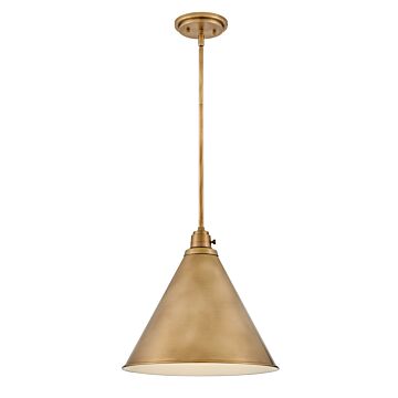 Arti 1-Light Medium Pendant in Heritage Brass