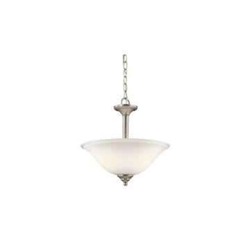Armida Two Light Pendant Semi Flush Mount in Brushed Nickel by Kichler