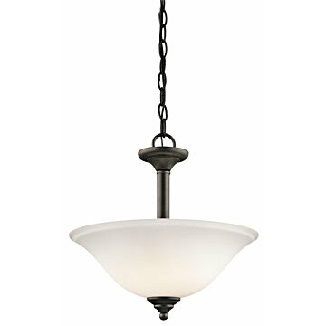 Armida Two Light Pendant Semi Flush Mount in Olde Bronze by Kichler