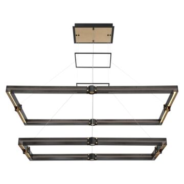 Admiral LED Chandelier in Matte Black Gold by Eurofase
