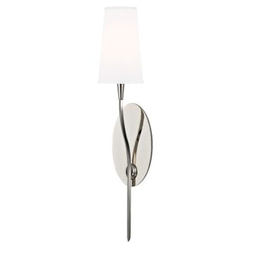 Rutland One Light Wall Sconce in Polished Nickel by Hudson Valley