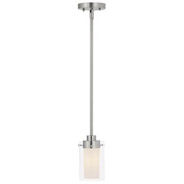 Manhattan 1-Light Mini Pendant in Brushed Nickel