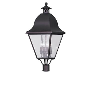 Amwell 4-Light Outdoor Post Lantern in Bronze