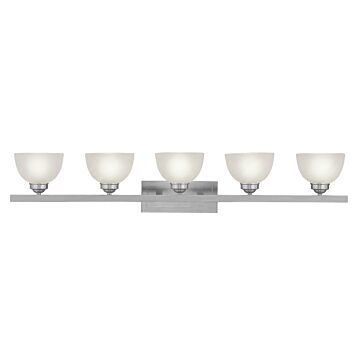 Somerset 5-Light Bathroom Vanity Light in Brushed Nickel