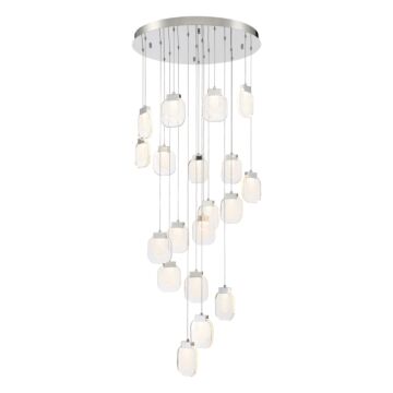 Eurofase Paget 19-Light Chandelier in Chrome