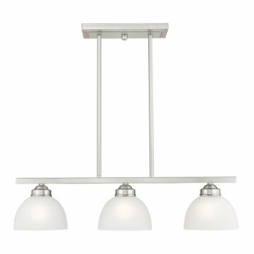 Somerset 3-Light Island Pendant in Brushed Nickel
