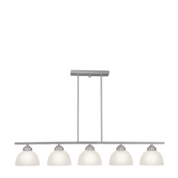 Somerset 5-Light Island Pendant in Brushed Nickel