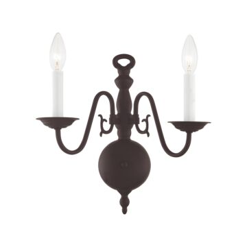 Williamsburgh 2-Light Wall Sconce in Bronze