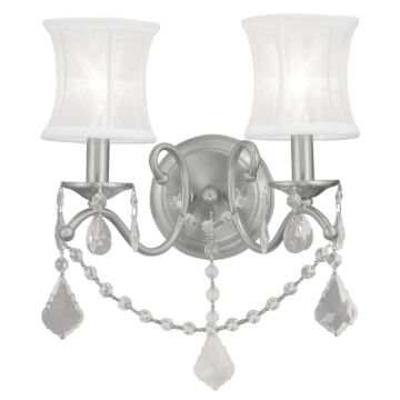 Newcastle 2-Light Wall Sconce in Brushed Nickel