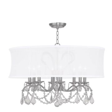 Newcastle 8-Light Chandelier in Brushed Nickel