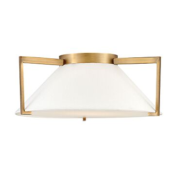 Hinkley Calla Flush Mount Ceiling Light In Brushed Bronze