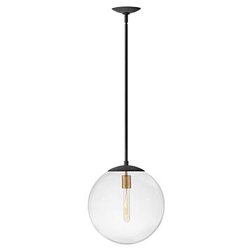 Hinkley Warby 1-Light Pendant In Aged Zinc
