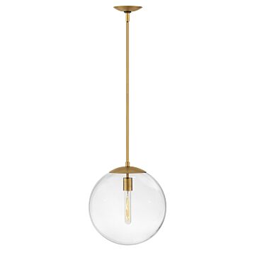 Hinkley Warby 1-Light Pendant In Heritage Brass