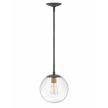 Hinkley Warby 1-Light Pendant In Aged Zinc