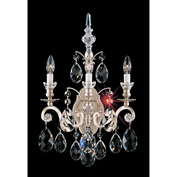 Renaissance Three Light Wall Sconce in Black by Schonbek