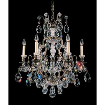 Renaissance Seven Light Chandelier in Black by Schonbek