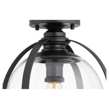 Quorum Transitional 13 Inch Ceiling Light in Noir
