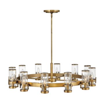 Hinkley Reeve 12-Light Pendant In Heritage Brass