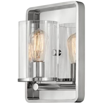Eton One Light Wall Sconce in Polished Nickel by Hinkley