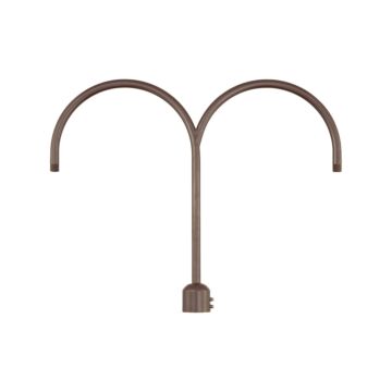 R Series Two Light Post Adapter in Architectural Bronze by Millennium