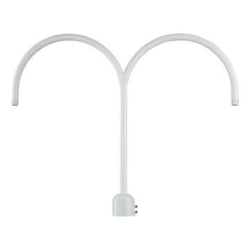 R Series Two Light Post Adapter in White by Millennium