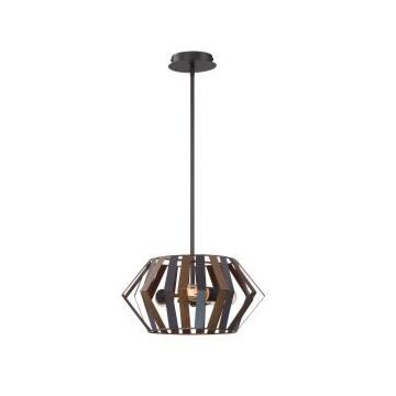 Bevelo 3-Light Convertible Ceiling Light in Wood With Bronze