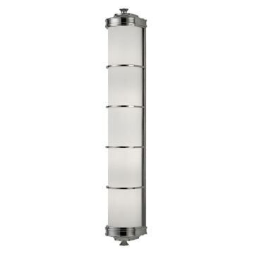 Albany Four Light Wall Sconce in Polished Nickel by Hudson Valley