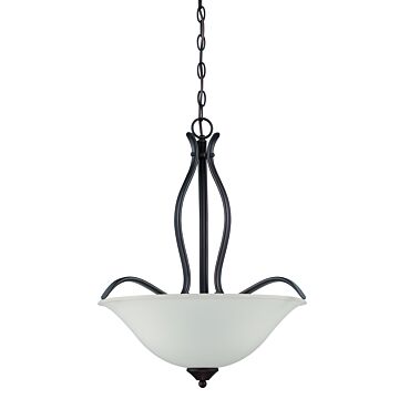 Craftmade Northlake 3 Light 20 Inch Pendant Light in Aged Bronze Brushed