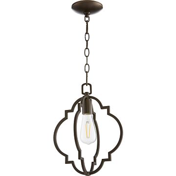 Dublin One Light Pendant in Oiled Bronze by Quorum International