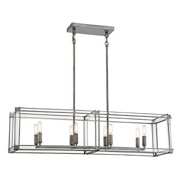 Minka Lavery 8 Light Kitchen Island Light in Painted Antique Nickel