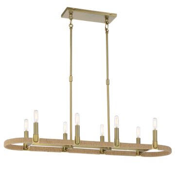 Minka Lavery 8 Light Kitchen Island Light in Soft Brass