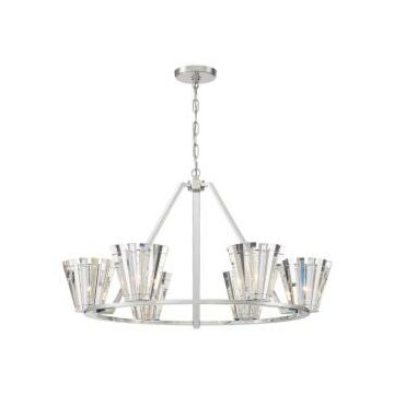 Eurofase Ricca 6-Light Chandelier in Chrome