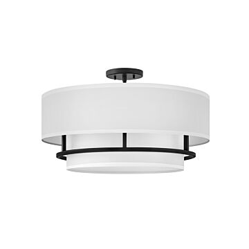 Hinkley Graham 4-Light Semi-Flush Ceiling Light In Black
